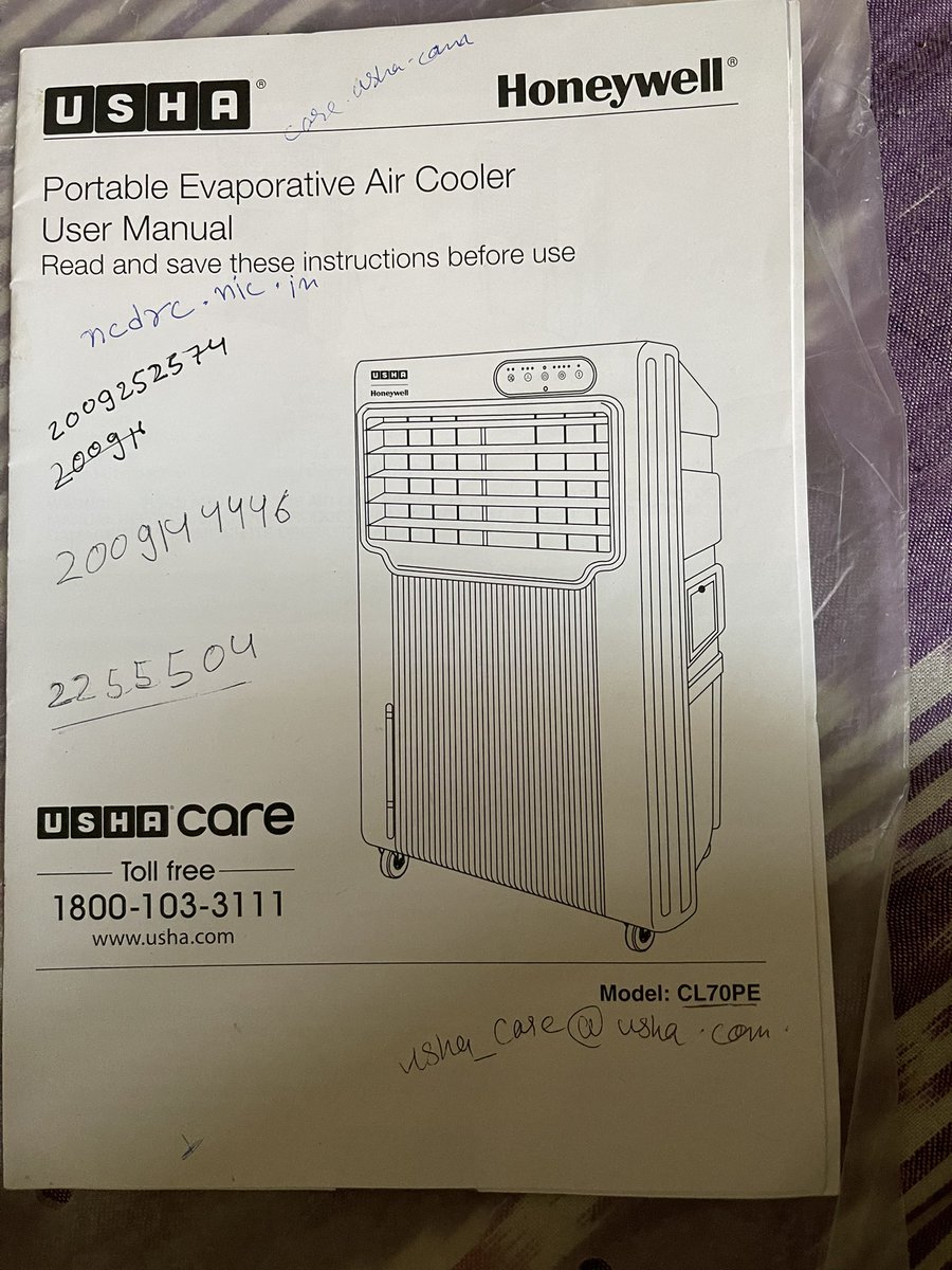 TaruShree9's tweet photo. #Last year I purchased Usha Cooler and dealer gave Defective product we complaint to Usha Customer Care Unsatisfied help had been provided by them This year also we are facing Trouble with this product Resolve issues @ushainternation @UshaIntl @AK_Shia @DhwaniShree #unsatisfied https://t.co/3oVQlBzDd9