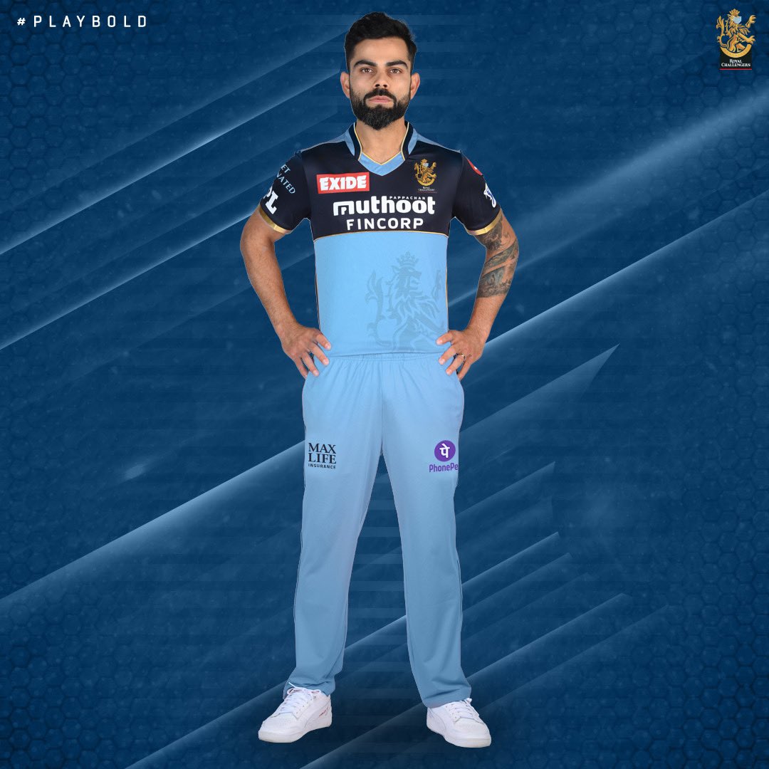 Mufaddal Vohra on X: RCB gonna play in this blue jersey in one of their  upcoming matches to support COVID19 warriors.  / X