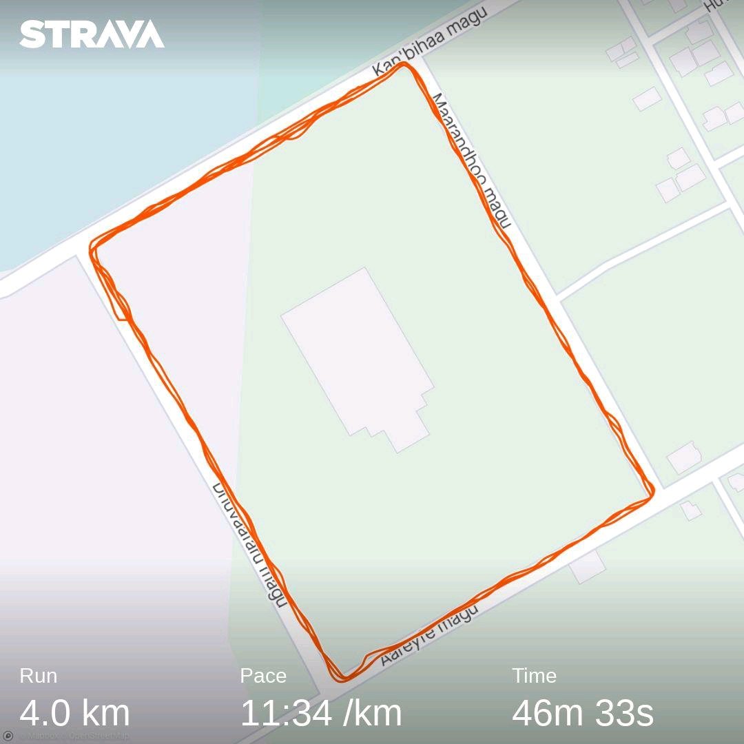 MinaAhm3d's tweet photo. Day 16 of #roadharun 
The past 3 days has been tough in the sense that this felt like a chore. I'm glad I kept going though. Hoping today is better 🤞🤞
@coachshujau @xaishareef @MarathonShopMv @irunnersmv https://t.co/cmcyltIQZa