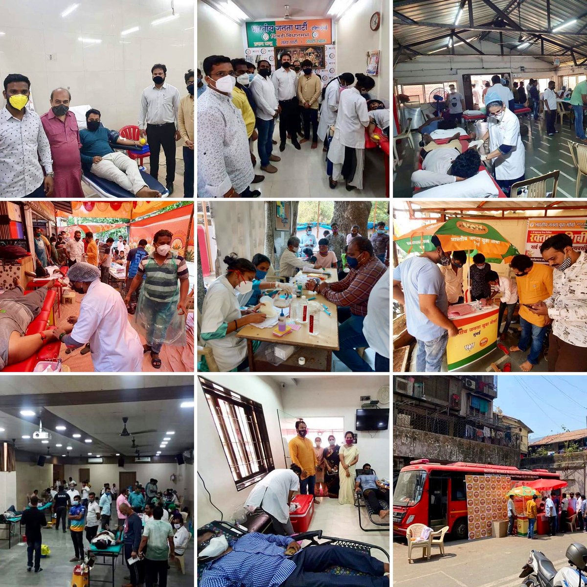 BJYM (@bjym) on Twitter photo भारतीय जनता युवा मोर्चा मुंबई द्वारा मुंबई में 36 विभिन्न स्थानों पर ब्लड और प्लाज्मा डोनेशन अभियान का सफलतापूर्वक आयोजन किया गया।
जिसके अंतर्गत 5743 यूनिट्स ब्लड और प्लाज्मा एकत्र किया गया।
#BJYMCares
<a href="/Tejasvi_Surya/">Tejasvi Surya</a> <a href="/TajinderTiwana/">Tajinder Singh Tiwana</a> भारतीय जनता युवा मोर्चा मुंबई द्वारा मुंबई में 36 विभिन्न स्थानों पर ब्लड और प्लाज्मा डोनेशन अभियान का सफलतापूर्वक आयोजन किया गया।
जिसके अंतर्गत 5743 यूनिट्स ब्लड और प्लाज्मा एकत्र किया गया।
#BJYMCares
<a href="/Tejasvi_Surya/">Tejasvi Surya</a> <a href="/TajinderTiwana/">Tajinder Singh Tiwana</a>