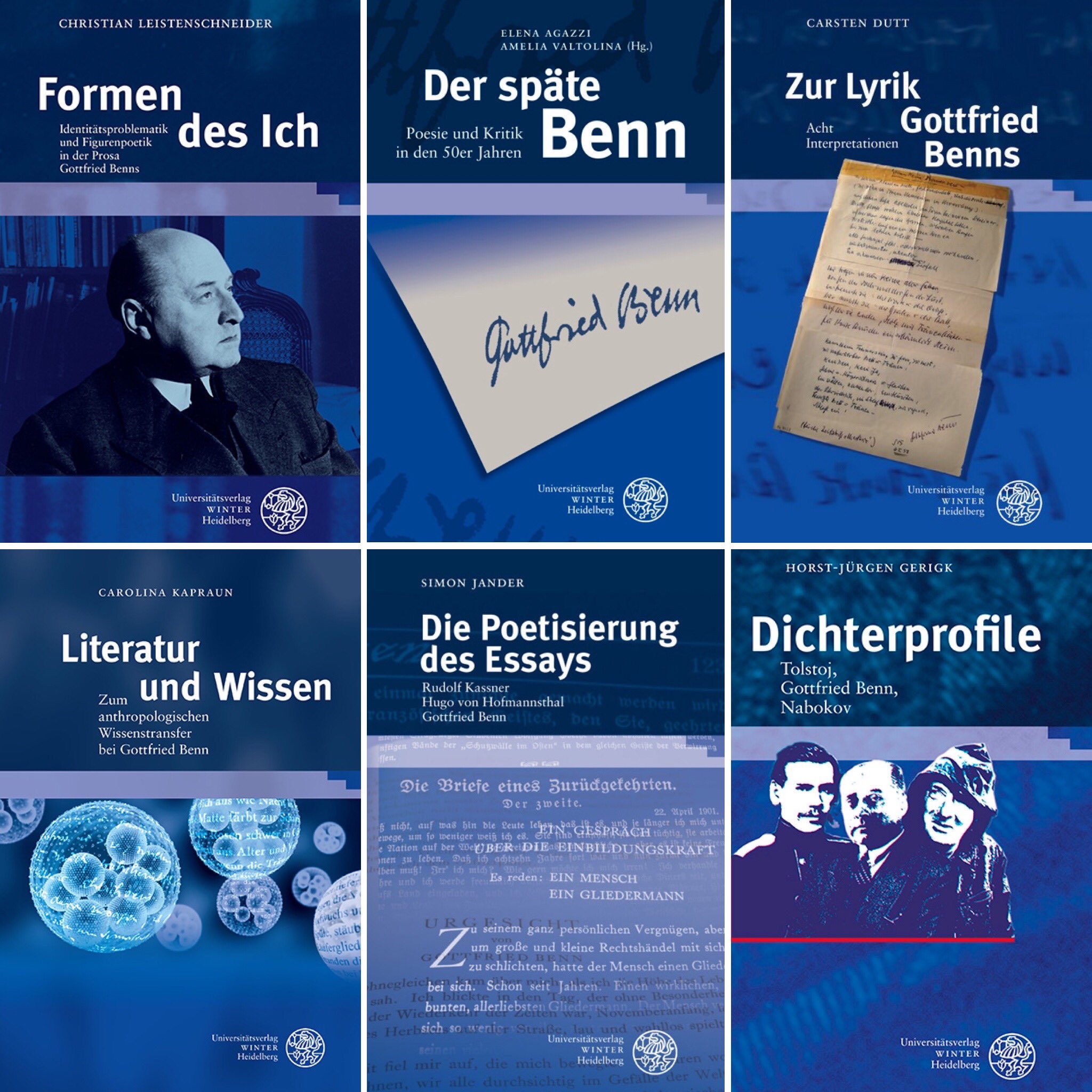 Universitatsverlag Winter On Twitter Heute Vor 135 Jahren Wurde Gottfried Benn 1886 1956 Geboren Unsere Literatur Auswahl Zeigt Bucher Die Sich U A Seinen Fiktionalen Essay Texten Der 1920er Jahre Der Interpretation Seiner Prosa Zyklen