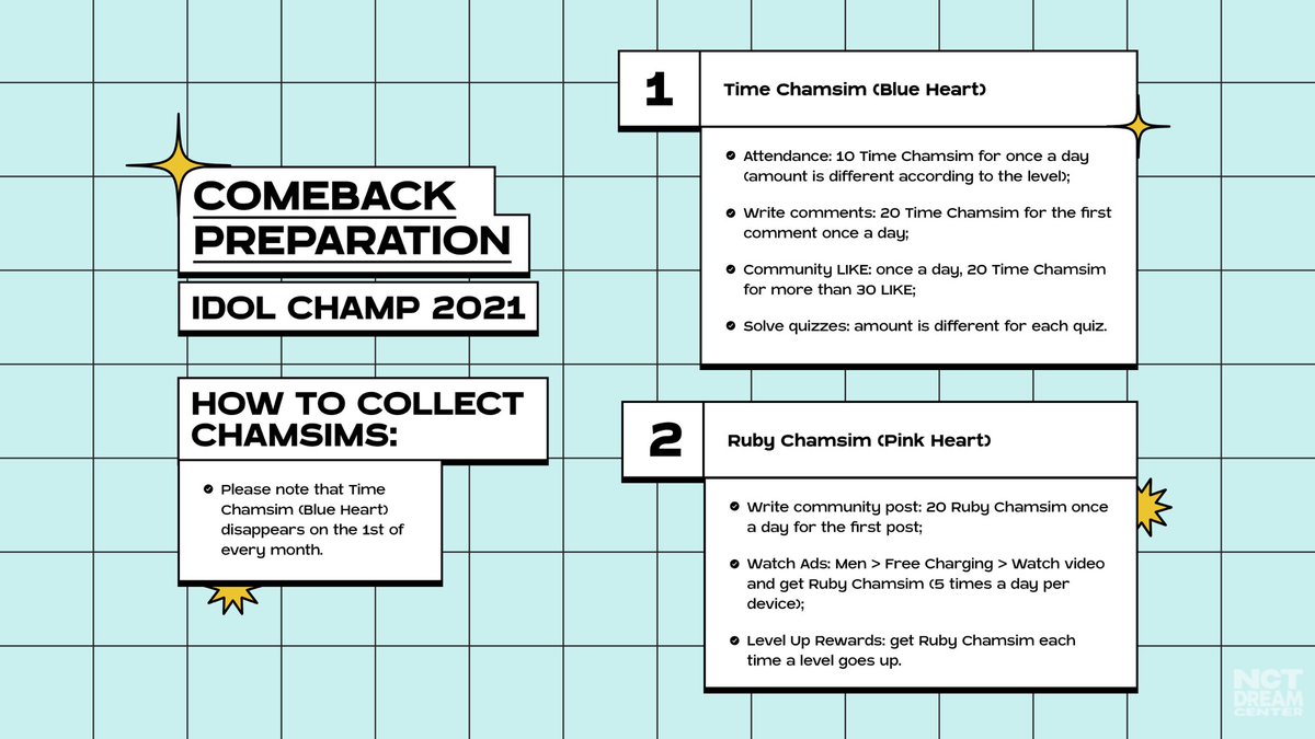 3. IDOL CHAMP GUIDE #NCTDREAM  @NCTsmtown_DREAM