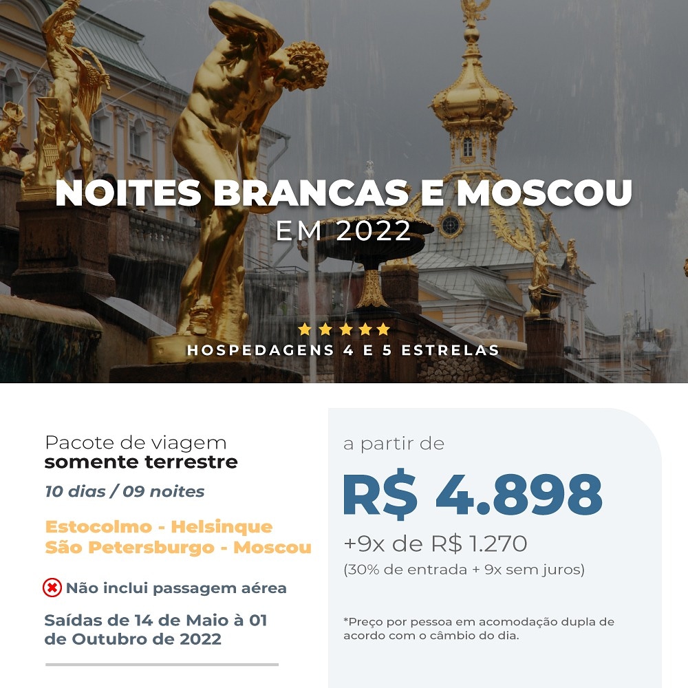 Fale conosco por mensagem privada no twitter, insta, facebook, email <contatomiltur@gmail.com> ou telefone/whatsapp (13) 98126-6169 Thaís Aluotto, Agente de viagem
.
#MilTurViagens #Viagem #Viagens #Viajando #Viajei #Viajar #viajaréviver #Turismo #Turismointernacional  #Moscou