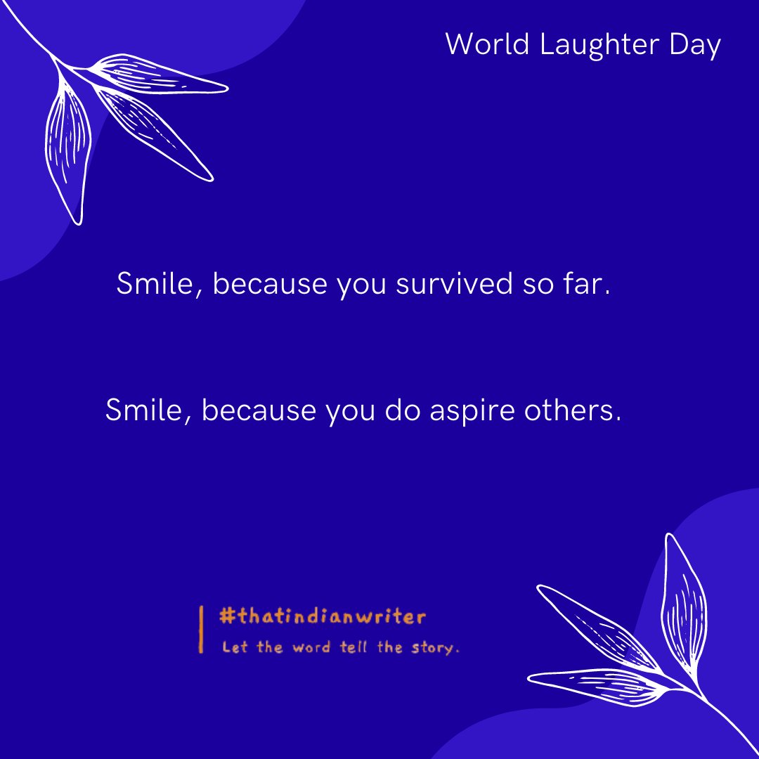 Smile❤️
#smile #laugh #wordlaughterday #covidlife #thoughts #poem #poetry #quoteoftheday #quotes #wish #mg #morningquotes #grow #morningmotivation #morningvibes #selfmotivation #selﬁmprovement #diary #friendship #inspiration #musings #oneliners #philosphy #thatindianwriter