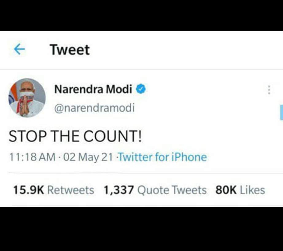 Thank you Bengal 🖤  #BengalElections2021 #ModiHataoDeshBachao #ModiMustResign