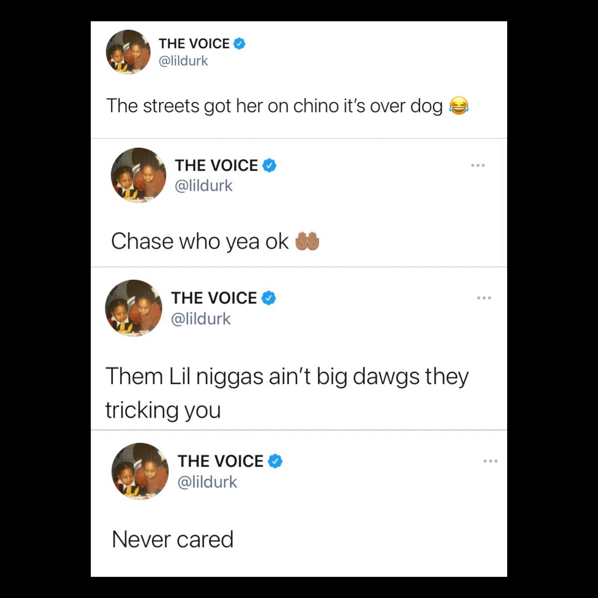 Lil Durk Quotes Twitter No Jumper On Twitter: "#Lildurk Quickly Shuts Down Breakup Rumors After  Fans Thought His Last Tweets Were About #Indiaroyale 👀  Https://T.co/Dk5Vljnpkp" / Twitter