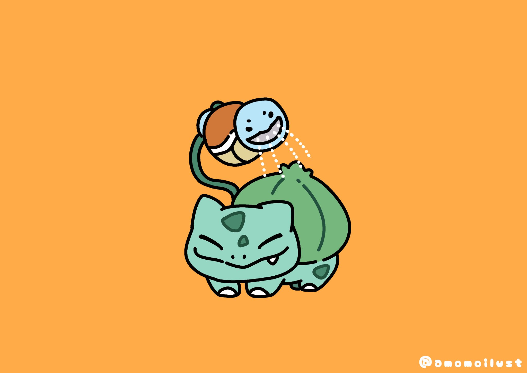 ট ইট র あもも りすはむず ゼニガメじょうろで自分に水やりをするフシギダネ T Co Tb5qubxtou ট ইট র