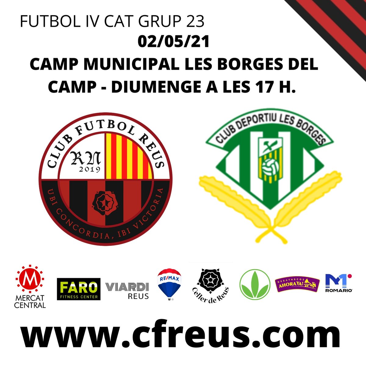 Sempre Reus : Avui anem tots a animar al CF REUS RN a les Borges... semprereus.blogspot.com/2021/05/avui-a…