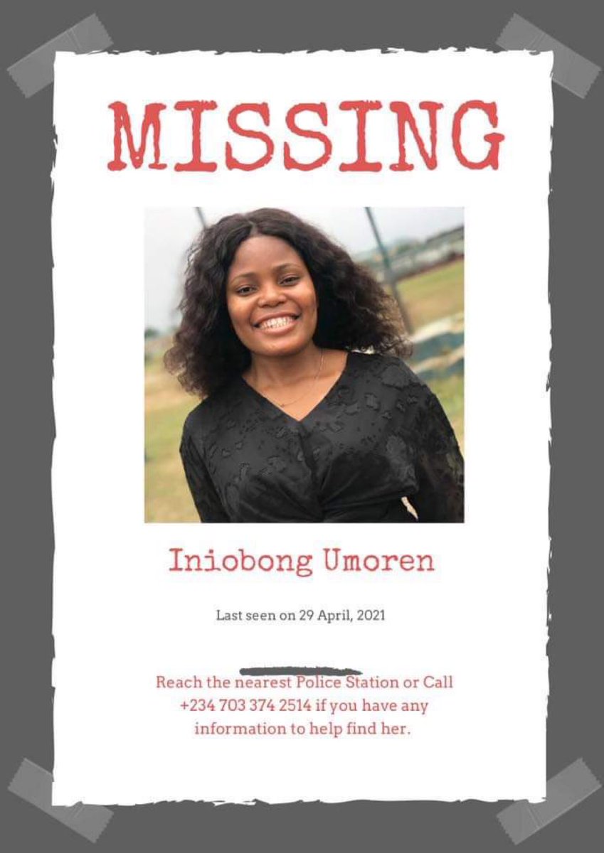 This is the 4th day and this girl is yet to be found. I've followed her story and it breaks my heart. She needs to be found alive. #FindHinyUmoren