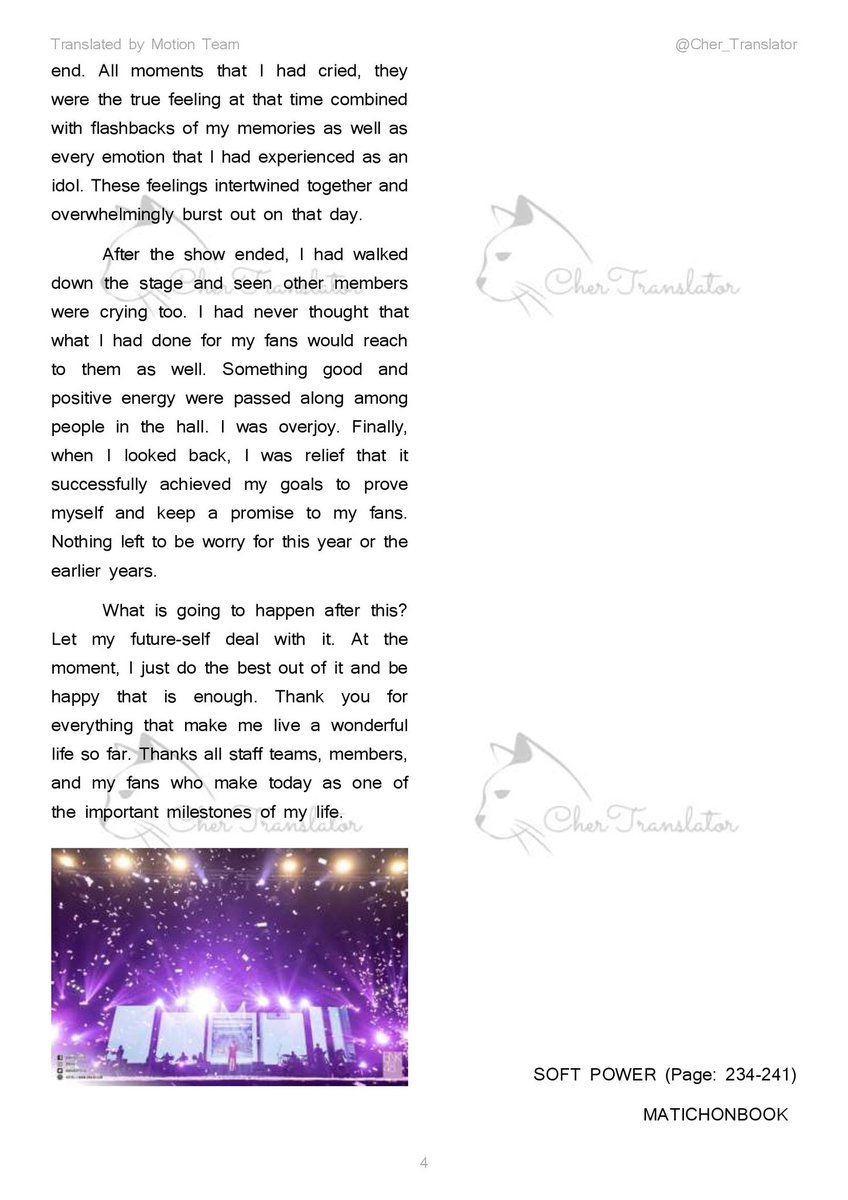 Cher_Translator's tweet photo. [Soft Power: A Note after Fanmeet]

When the long journey'd ended. What kind of feelings that left in 🐱's heart? Examine 🐱's thought during &amp; after the fanmeet in this read! 

And again HBD to our 🐱. 🎂🥳🎉

#502HappyCHERday
#CherArticle
#CherprangBNK48 https://t.co/SHHCdpFkVI