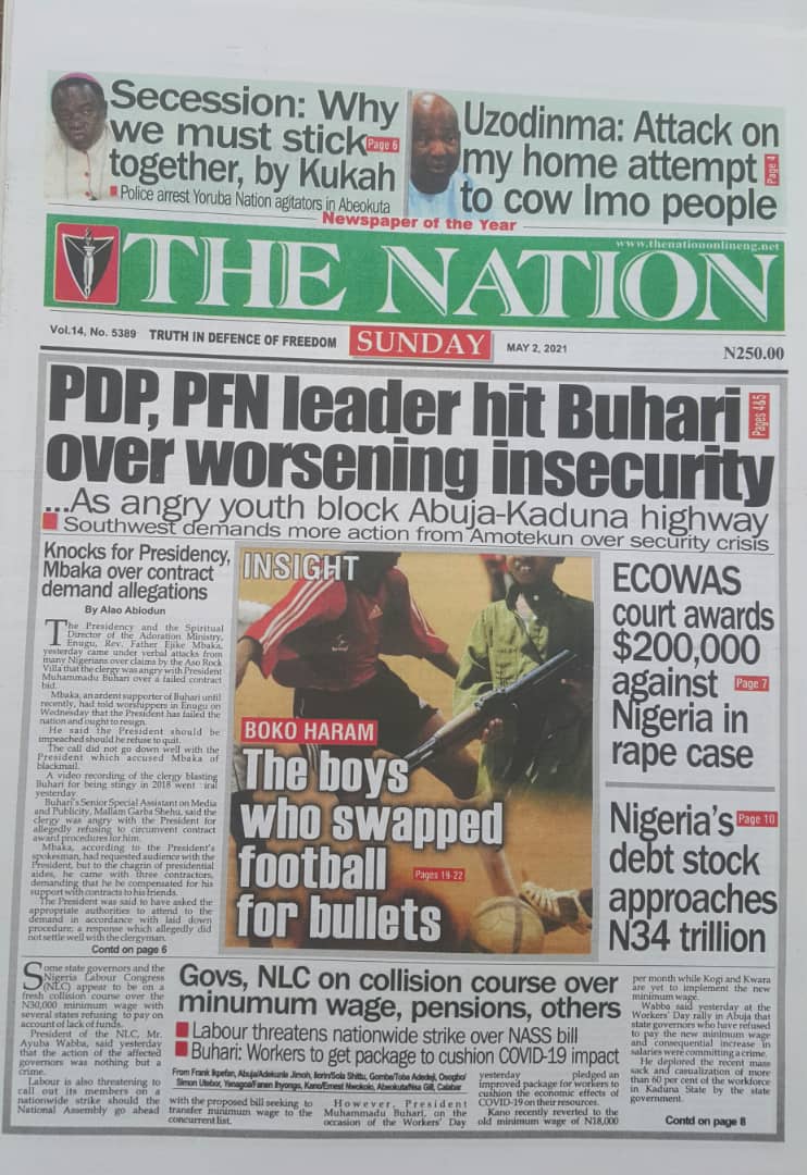 𝕻𝖍𝖎𝖑𝖎𝖕 𝕺𝖇𝖎𝖓 Newspaper Frontpages For Today 3 May 21 T Co Toy9ljnvhs Twitter
