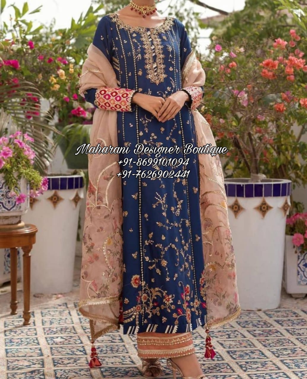 Boutique Work Punjabi Suit New Design heavy Suit