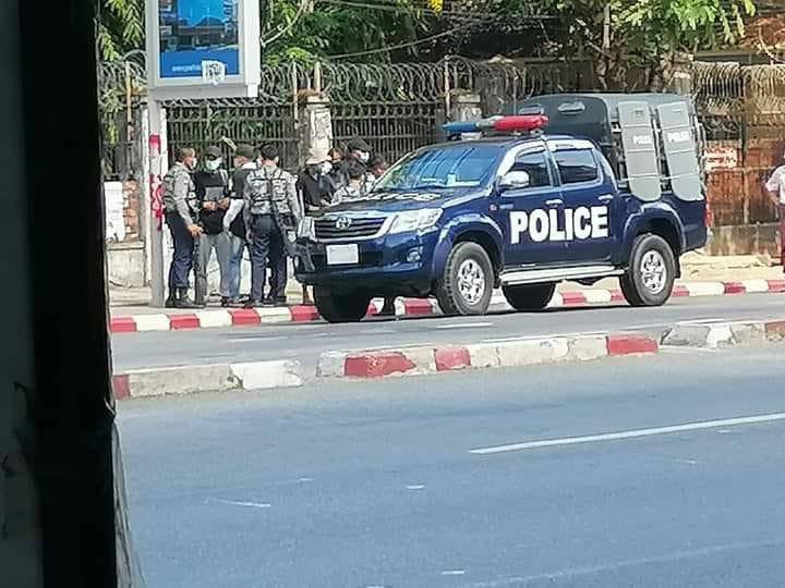 Military terrorists arbitrarily abducted 5 youths with a reason of wearing black T-shirt in Hledan, Yangon on this GLOBAL SPRING REVOLUTION DAY. #May2Coup #SpringRevolution #WhatsHappeningInMyanmar <a href="/UNHumanRights/">UN Human Rights</a> <a href="/KenRoth/">Kenneth Roth</a> <a href="/TostevinM/">Matthew Tostevin</a> <a href="/poppymcp/">Poppy McPherson</a> <a href="/clarissaward/">Clarissa Ward</a> <a href="/freya_cole/">Freya Cole</a> <a href="/UN_HRC/">UN Human Rights Council</a>