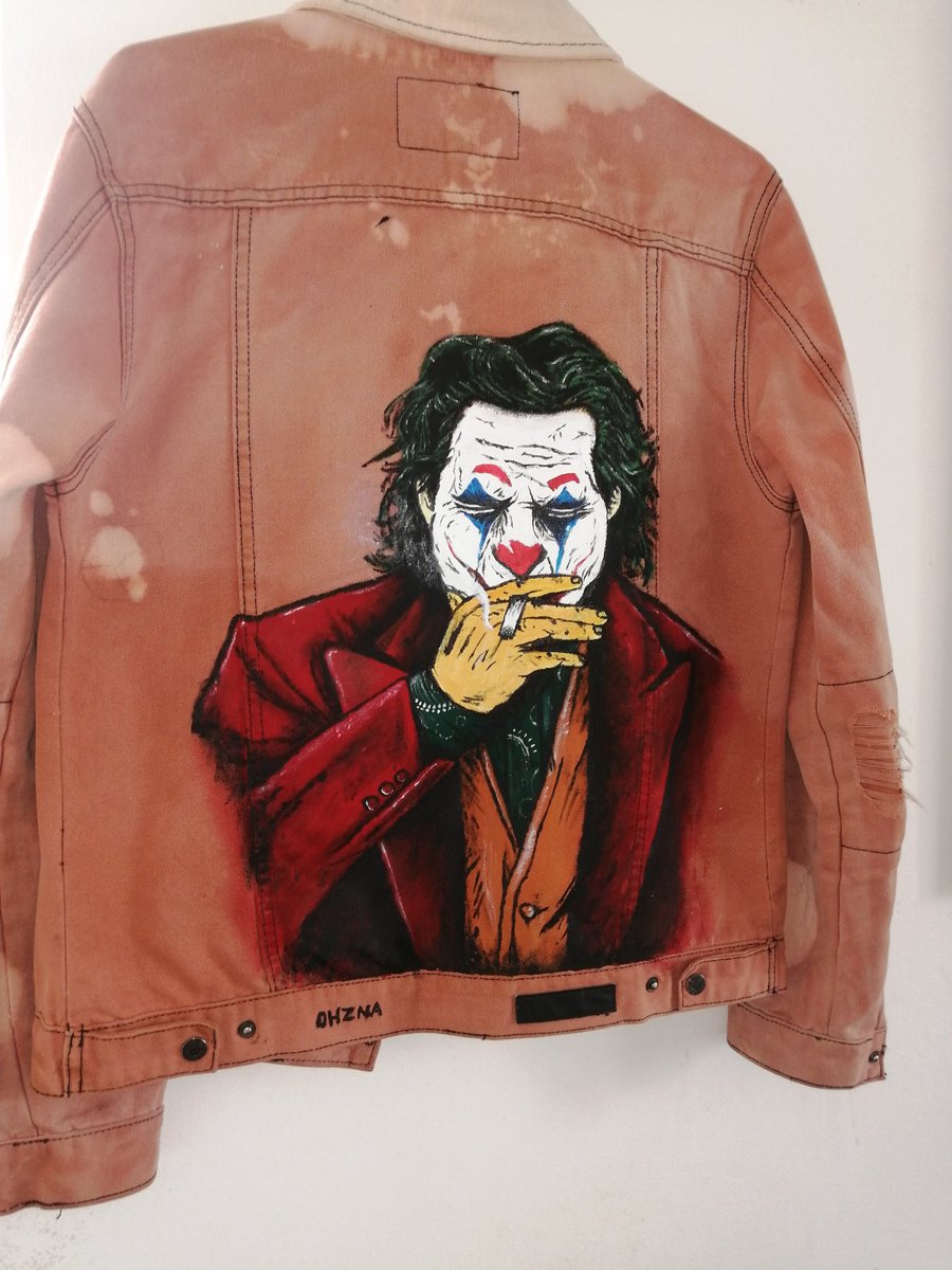 The Joker on denim #artwithohzna