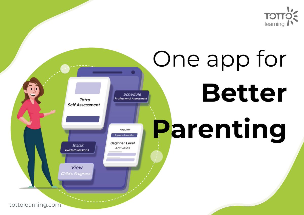 Totto Learning App!! Your personal guide to better parenting. Understand your child's milestones and give your child the right care, right joy and the right learning. Check the link in bio to get early access. #parenting #parentingapp #preschoolers #tottolearning