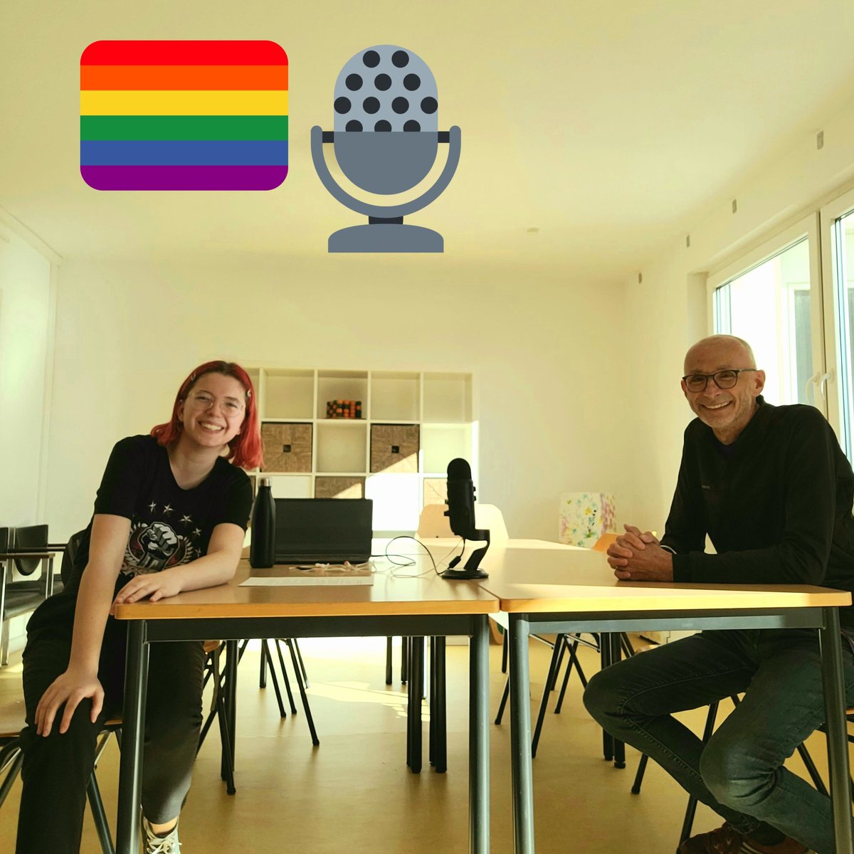 QueerPrideWue's tweet photo. Die erste QueerPodWürzburg Folge ist draußen! 🎉 Ihr findet sie überall wo’s Podcasts gibt. Zu Gast ist Heino. Wir reden über Vereinsarbeit, Vater sein und Coming out mit 50.
#queerpridewue #queerpridewürzburg
#queerpride #queerpod #podcast #rainbowcommunity #füreuch https://t.co/88zS589is6