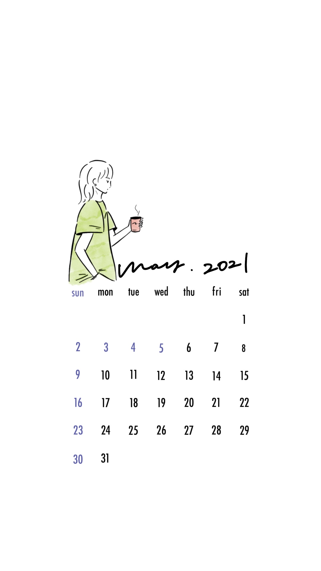 Mina こちらも カレンダー 手書きカレンダー 5月カレンダー カレンダー21 T Co Olarzhqihu Twitter