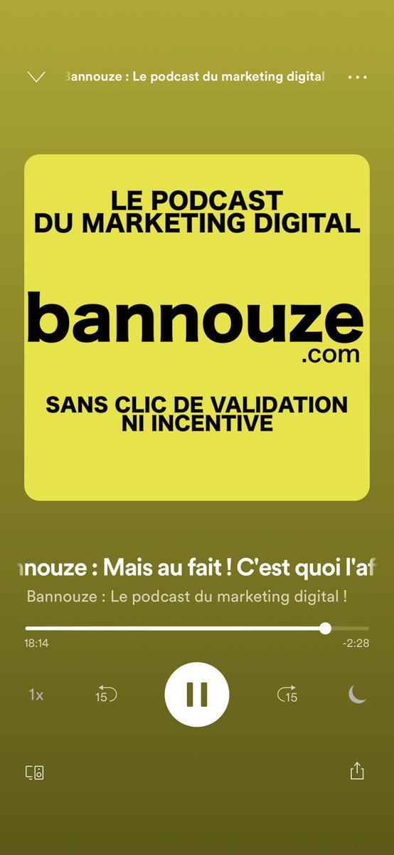 Merci pour le podcast ”C’est quoi l’affiliation” de <a href="/bannouze/">Bannouze 📺 🎧</a>. Très intéressant d’écouter <a href="/MatMartigan/">Matthieu Raiffé</a> &amp; <a href="/proovee_fr/">laurent perez</a> avant de commencer le stage 👍