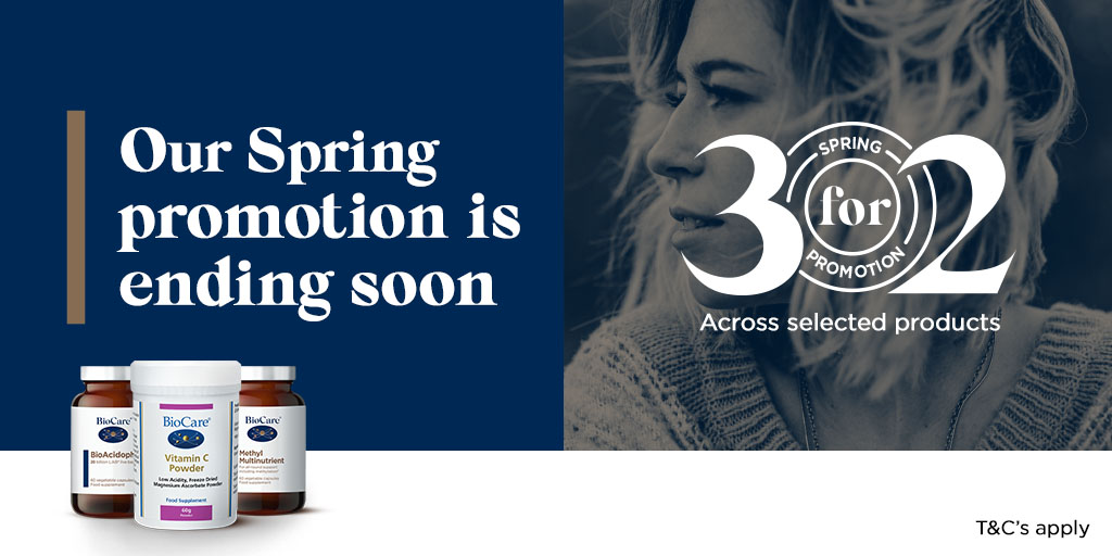 Our 3 for 2 spring promotion ends Monday, so don't forget to stock up on your BioCare favourites: biocare.co.uk/categories/spr…
