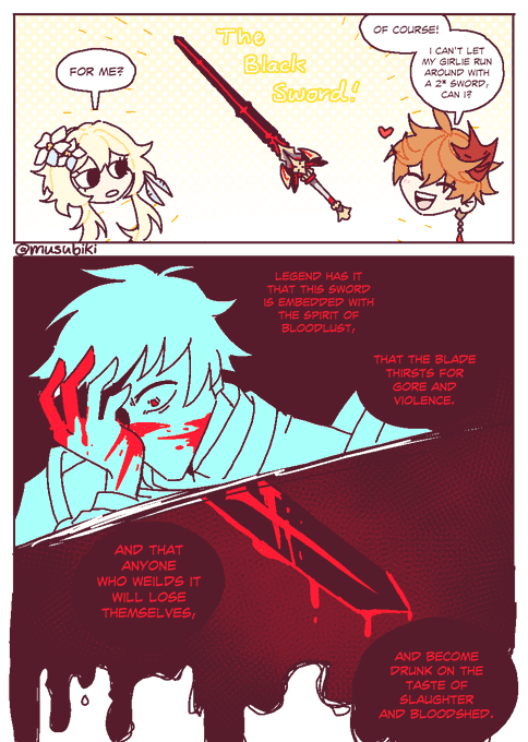 [chilumi] childe gifts lumine a sword ⚔️ 