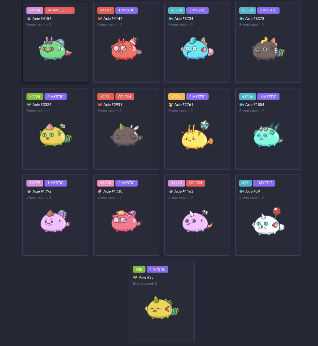 Axie Profile Axie Infinity on Twitter: