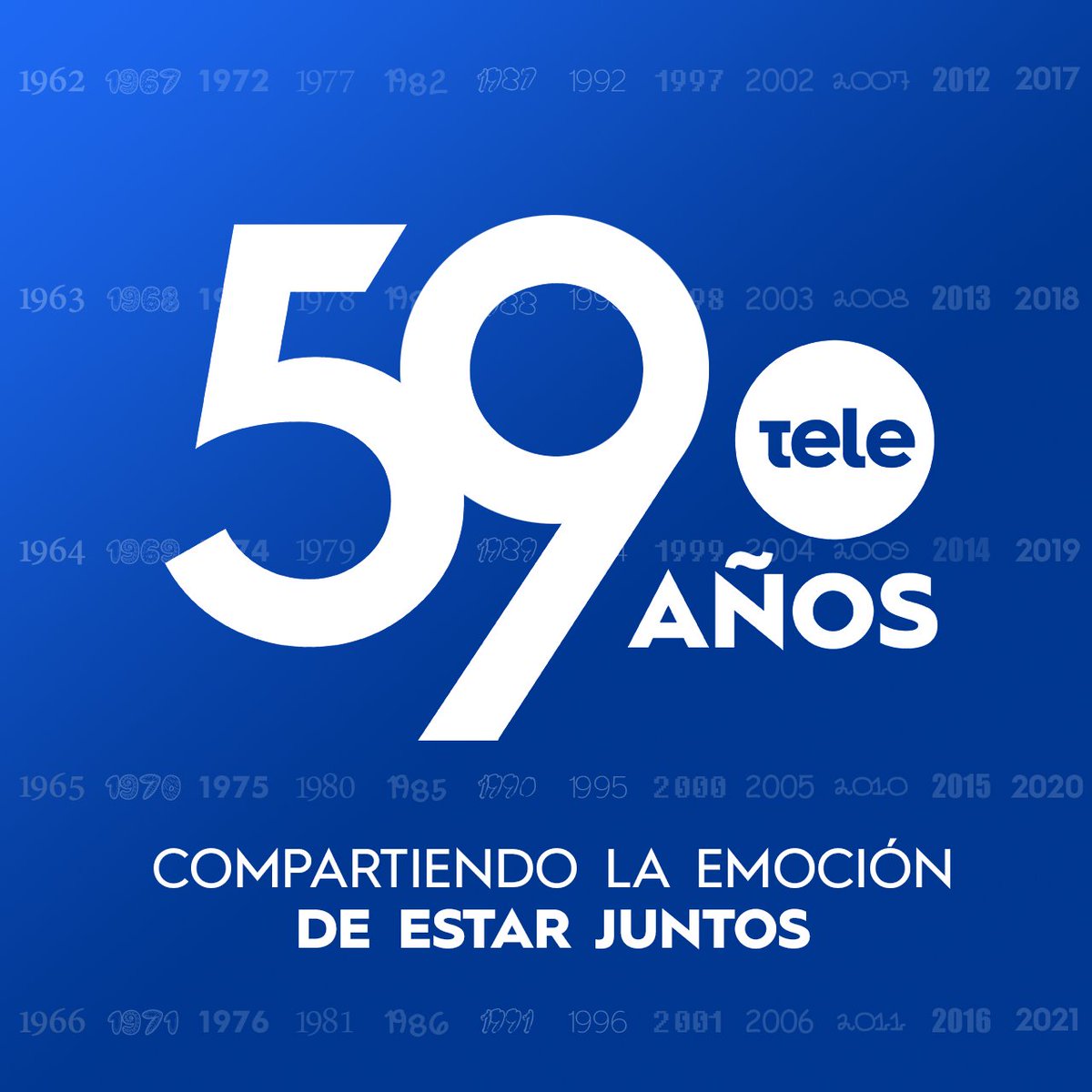 2 de mayo de 1962 - 2 de mayo de 2021
Cumplimos 59 años compartiendo la emoción de estar juntos 📺♥️