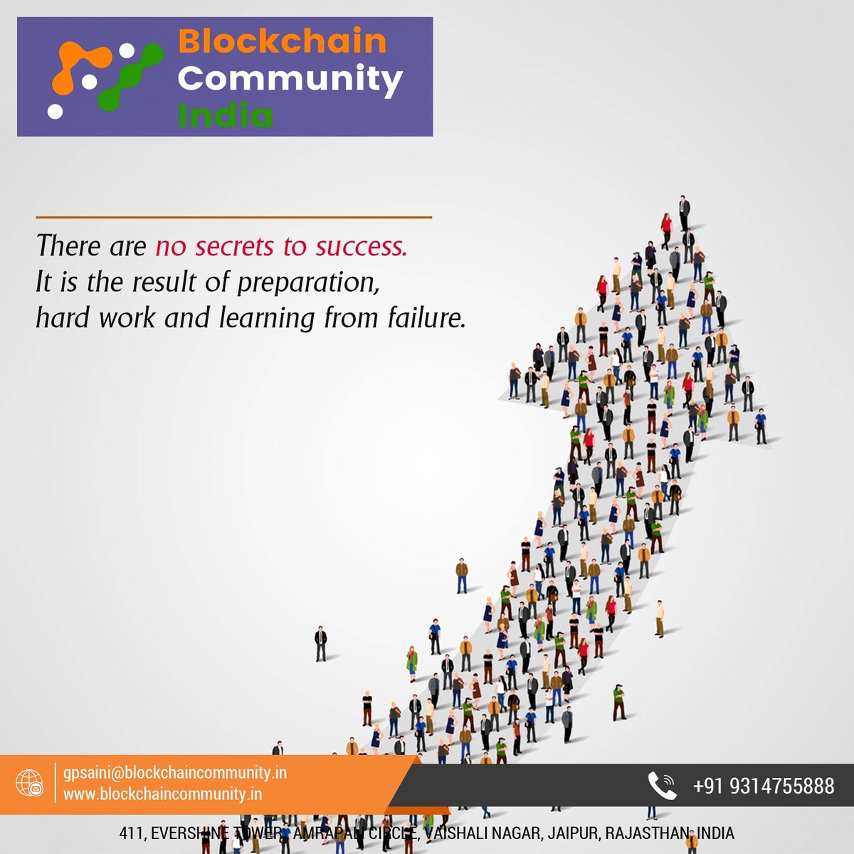 BCIGROUPS's tweet photo. There are no secrets to success.
It is the result of preparation, hard work and learning from failure.
#earnwithgpsaini
#girirajprasadsaini
#BCIPARTNER #BCOMMUNITYINDIA
#BLOCKCHAINCOMMUNITYINDIA
#become_our_partner
#BCI #blockchain #artificialintelligence #AI https://t.co/nrfBiNRRbB
