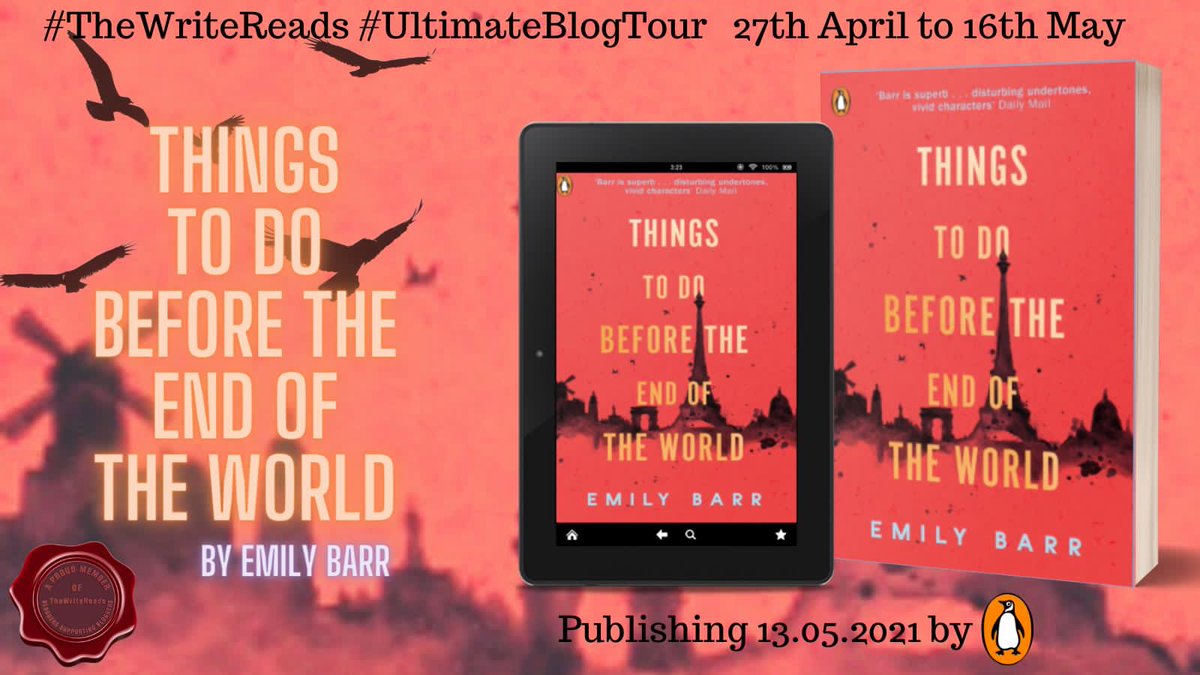 SabrinaAccalai's tweet image. Things To Do Before The End of The World by @emily_barr 

I was so immersed in this book that I almost believed the end of the world was really happening! #EndTimes #UltimateBlogTour #Booktails #thewritereads

sabrinasbooktails.blogspot.com/2021/05/to-do-…