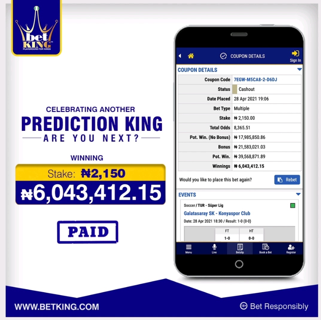 On this edition of celebrating Prediction Kings, the theme is Cash Out! Congratulations to these two winners. #BetKing #PlaygroundforKings #PredictionKing