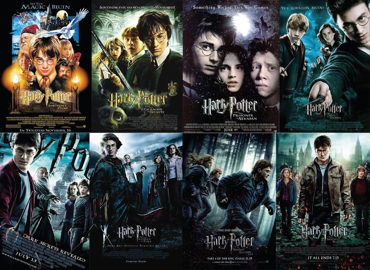 Mi saga favorita desde el 2001 y hasta la eternidad 💗 #harrypotterday