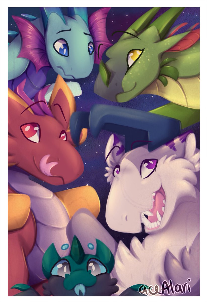 ArtAlari's tweet photo. the gangs all here!! https://t.co/RFG06w0OTl