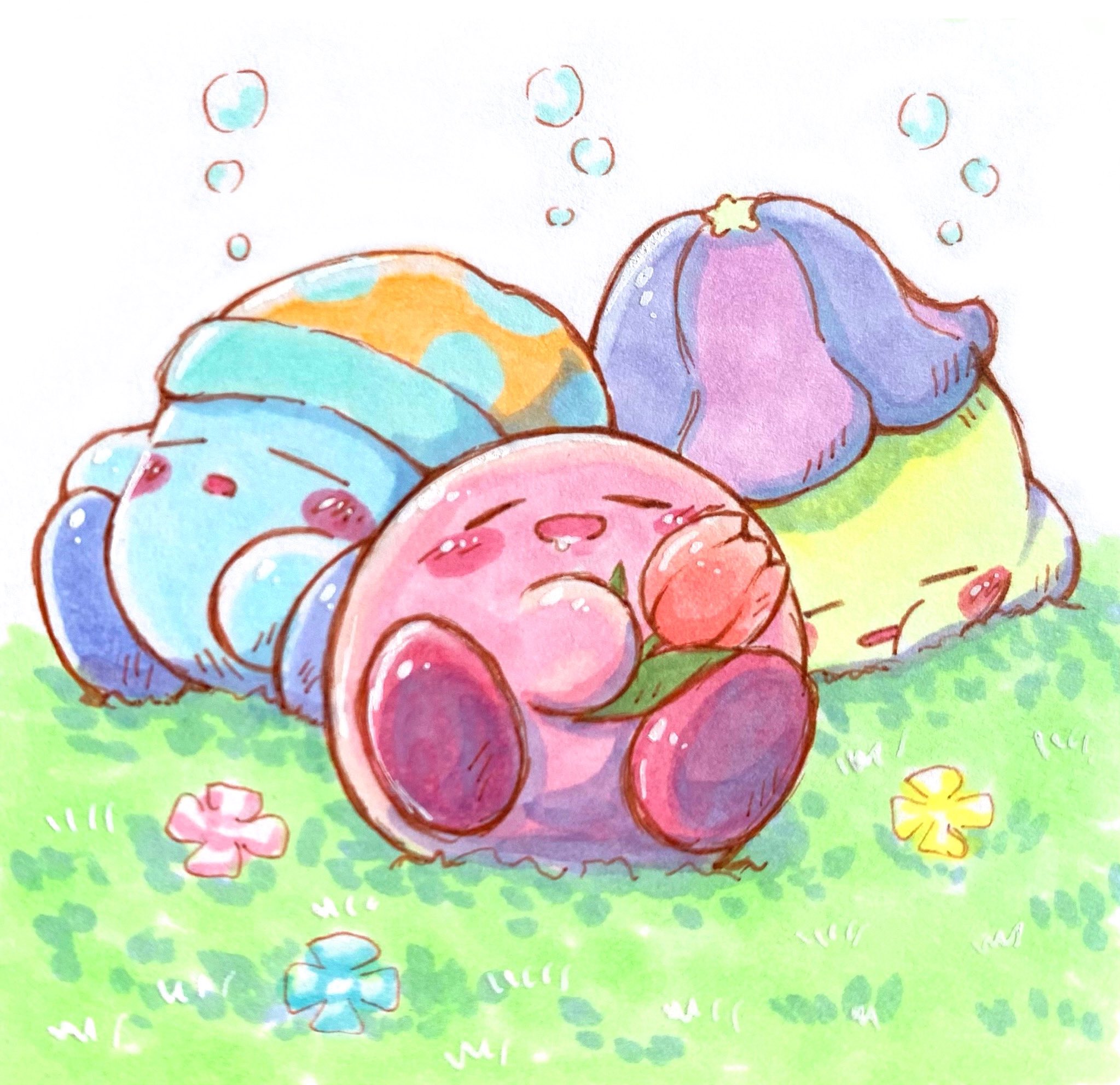 あら カービィ ぽかぽかお昼寝 Nap Time Kirby Illust Copic カービィ イラスト コピック T Co G1jvj62row Twitter