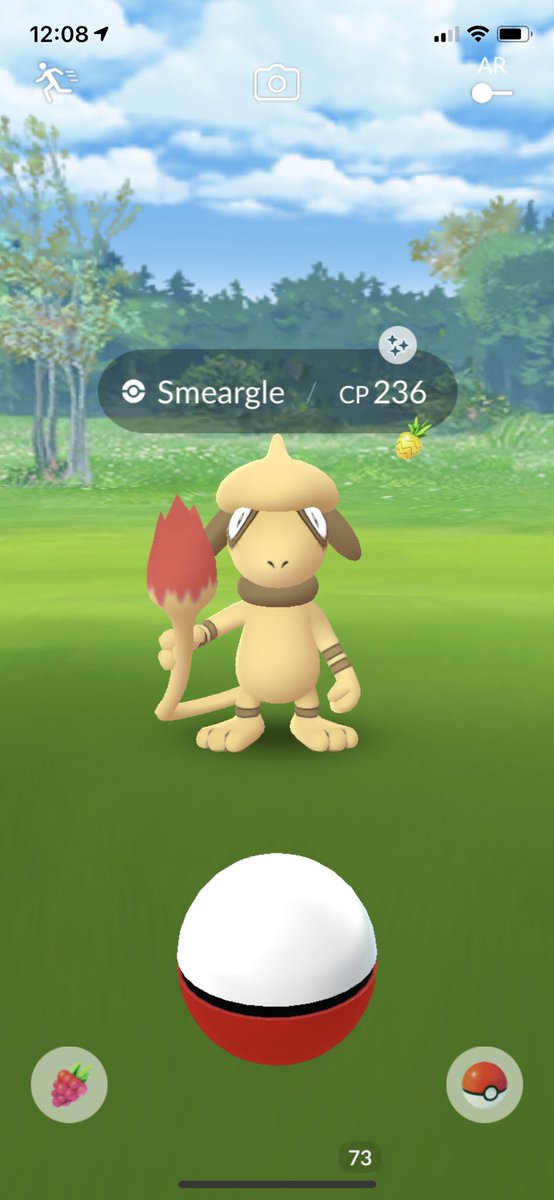 junix75's tweet photo. @PokemonGOit  I was about to lose hope and today I finally got two 😍 #smeargleshiny #smearglephotobomb #photobomb #pokemongo #pokemongoshiny https://t.co/JiC8WLuxOM