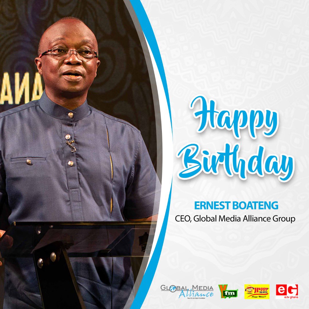 Happy Birthday to our CEO, Mr <a href="/ernestboateng/">Ernest Boateng</a> 
Thank you for your leadership.
We celebrate you today and always, Sir.
God bless you.