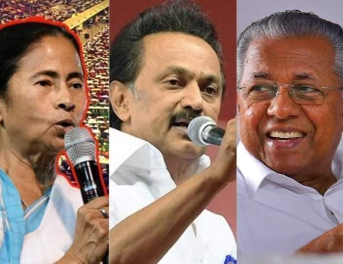 satheeshdreamer's tweet photo. Congratulation @mkstalin @vijayanpinarayi @MamataOfficial 💯💐 https://t.co/7f8FMIc72r