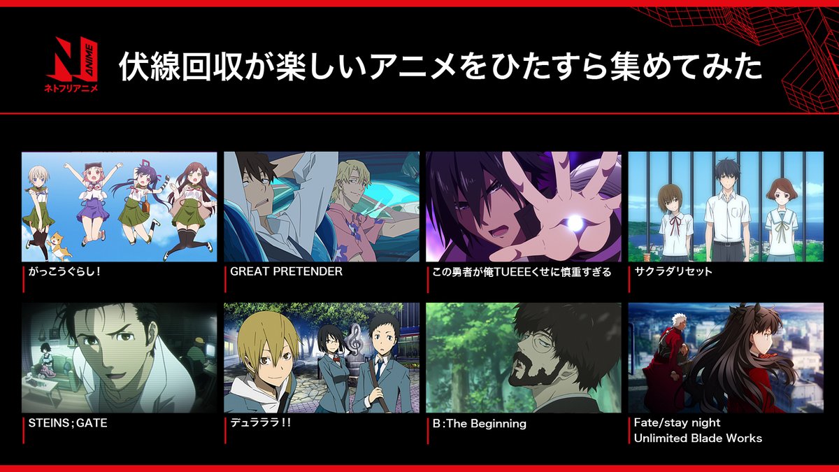 Netflix Japan Anime 伏線回収が楽しい作品 なんて紹介の仕方は野暮ですが 思わず えっ と驚愕してしまう アニメを集めてみました 皆さんは1周目でどこまで気づいた ネトフリアニメ Netflix Japan Anime 伏線回収が楽しい作品 なんて紹介の仕方は野暮ですが 思わず えっ と驚愕してしまう アニメを集めてみました 皆さんは1周目でどこまで気づいた ネトフリアニメ