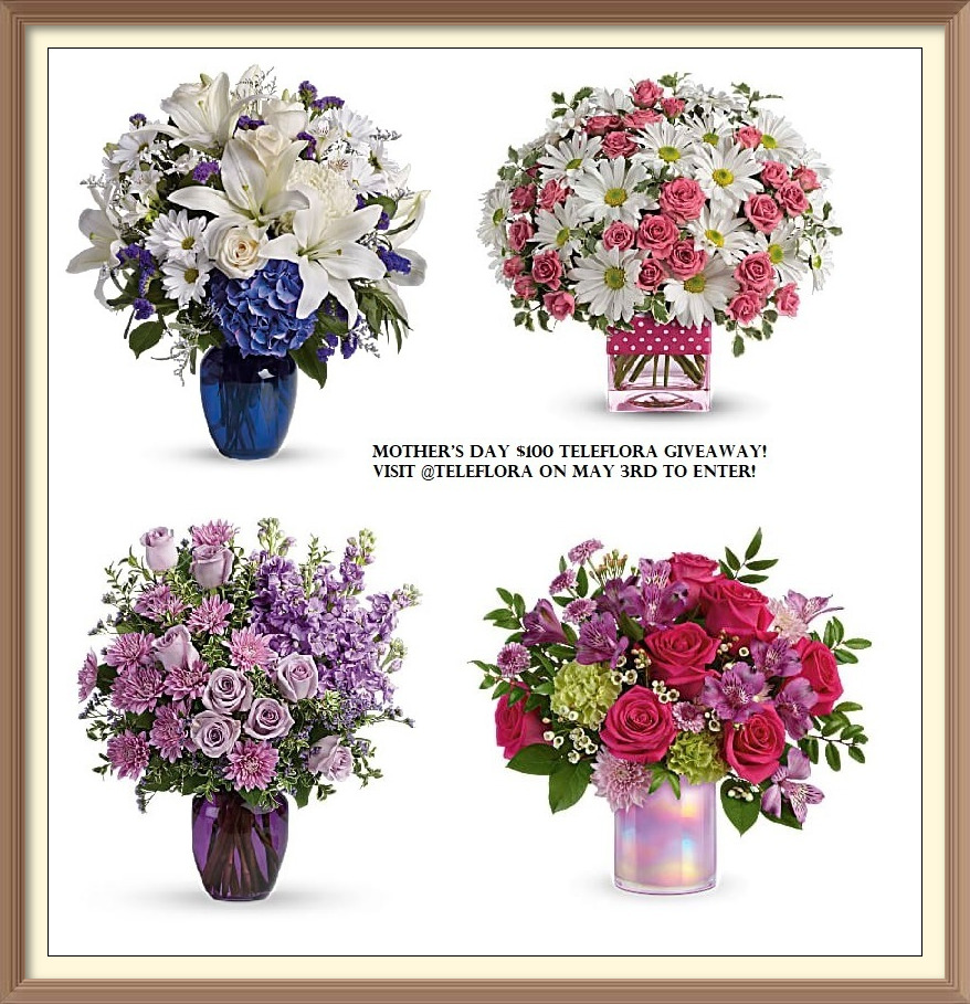mail4rosey's tweet photo. Visit @teleflora on May 3rd (on Instagram and Facebook). Share how your mom, or a mom you know, goes above and beyond for their kids. You’ll also have a chance to enter to win a $100 Teleflora gift card, just in time for #MothersDay  #teleflora #loveoutloud #drawntomom https://t.co/Q3SugjZ1Ir