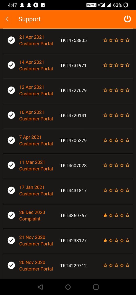 shailsvo's tweet image. @highspeedION @dvoisssv  you guys need to work on your service and customer support. If you cant provide the internet half of the time then why are you even exist plus half of the time we need to face down time. I am attaching my complaint tickets till date.
#ion #highspeedion