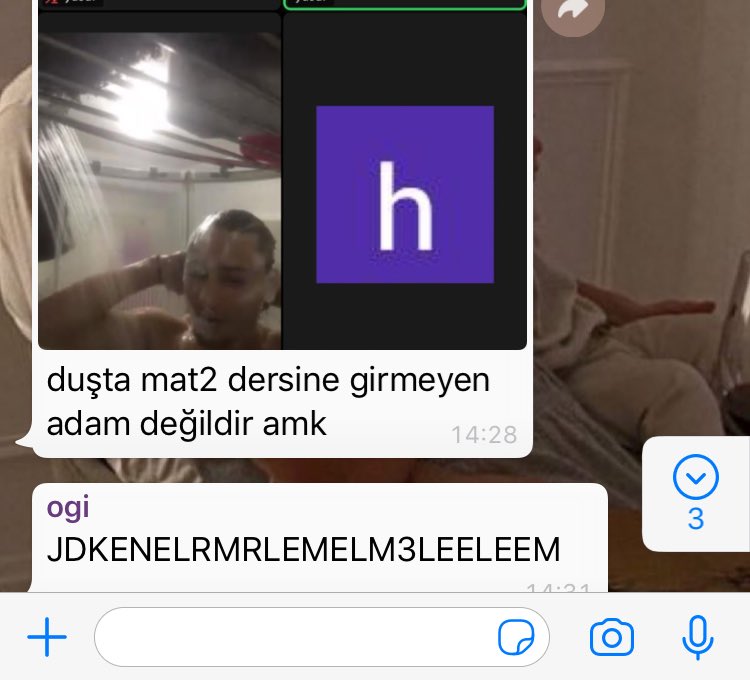 sana simdi ne mesajlar geliyodur