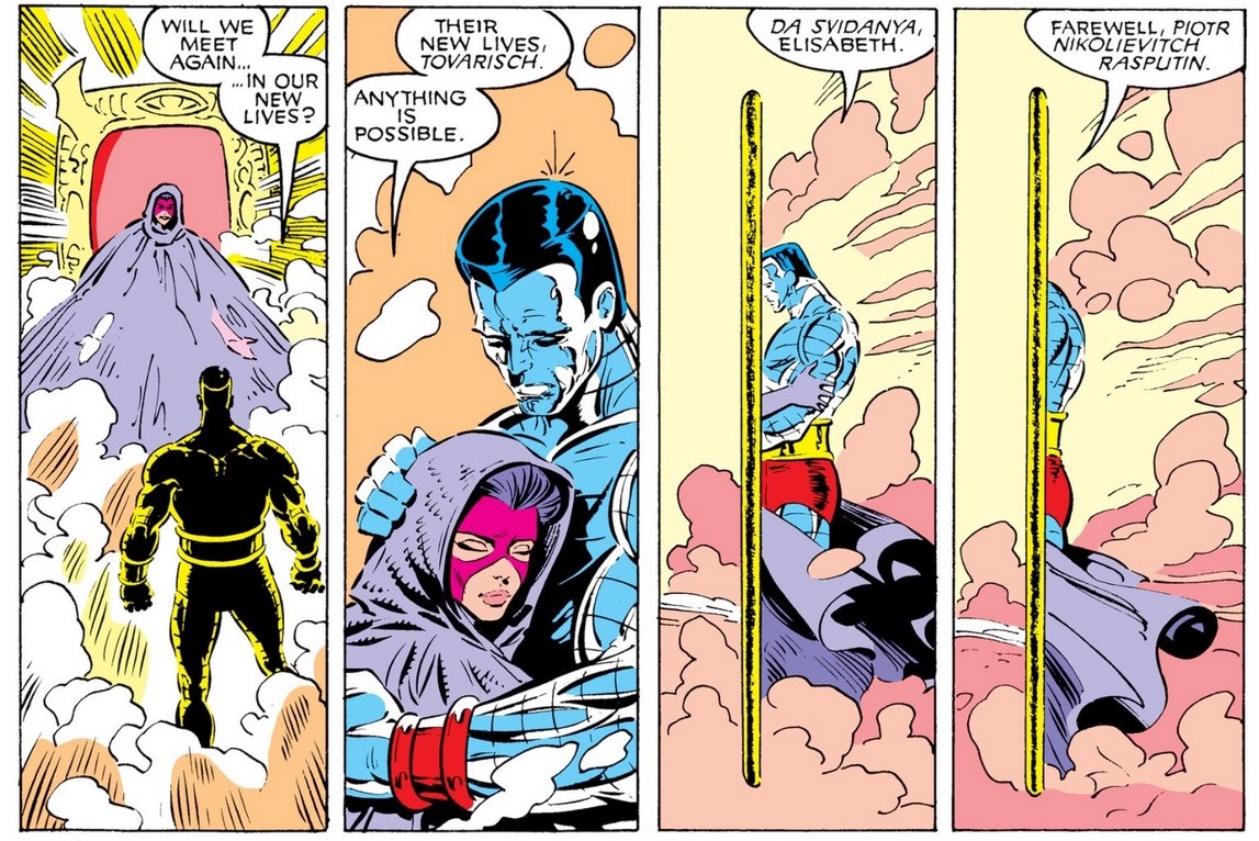Lastly, we should note that C does something similar with other characters through the Siege Perilous, giving them what seems like their heartsmost desire only to have them eventually turn their backs on it in order to return to their truer desire: to be X-Men. 8/8