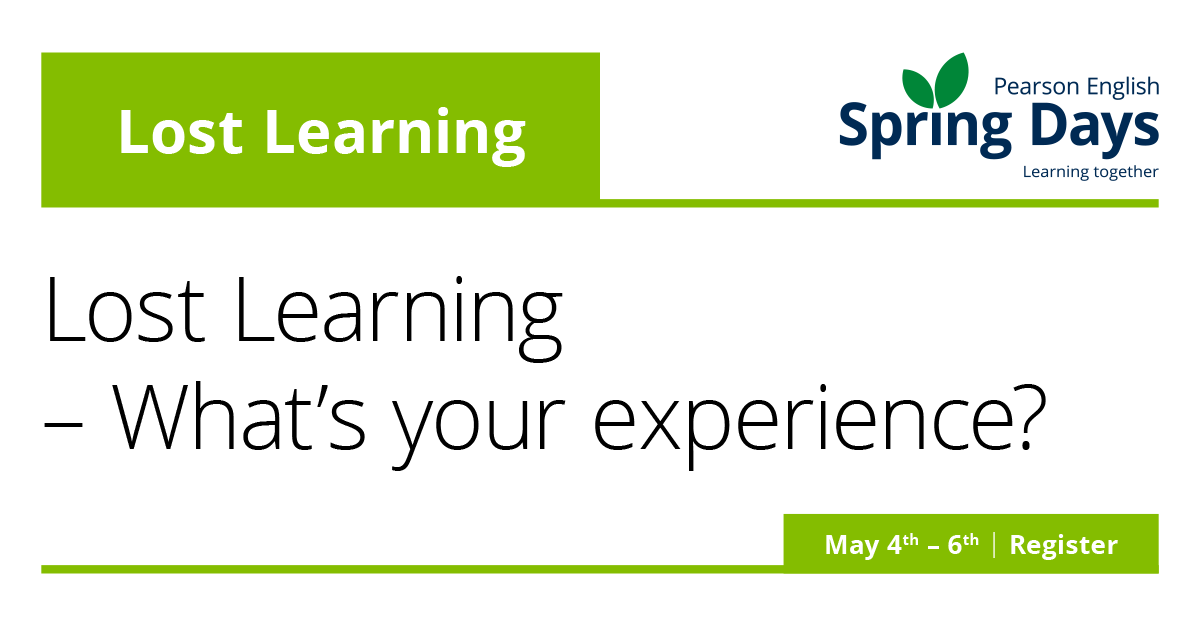 pearsonlanguage's tweet image. Have your students suffered from lost learning? 

Leonor Corradi shares her thoughts on how to move on from the last year: 

bit.ly/3aT8swf

#PearsonEnglish #lostlearning