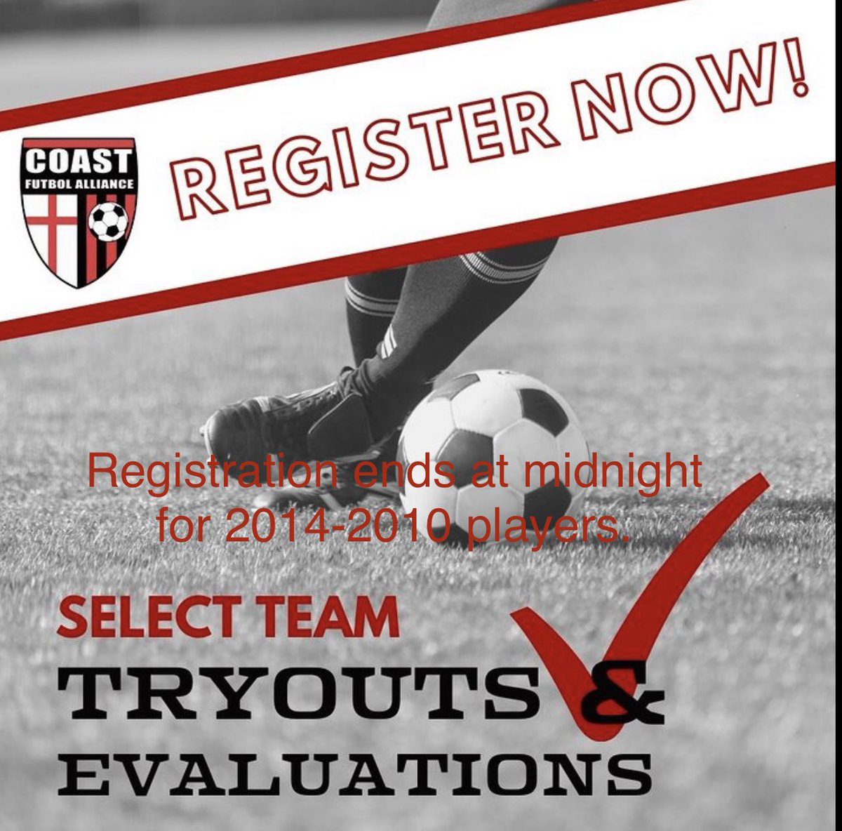 Last day to register 2014-2010 players! Click here to learn more and to sign up. coastfa.demosphere-secure.com/about-us-1/new….