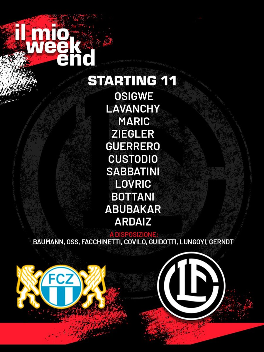 Fc Lugano On Twitter Zurlug Starting