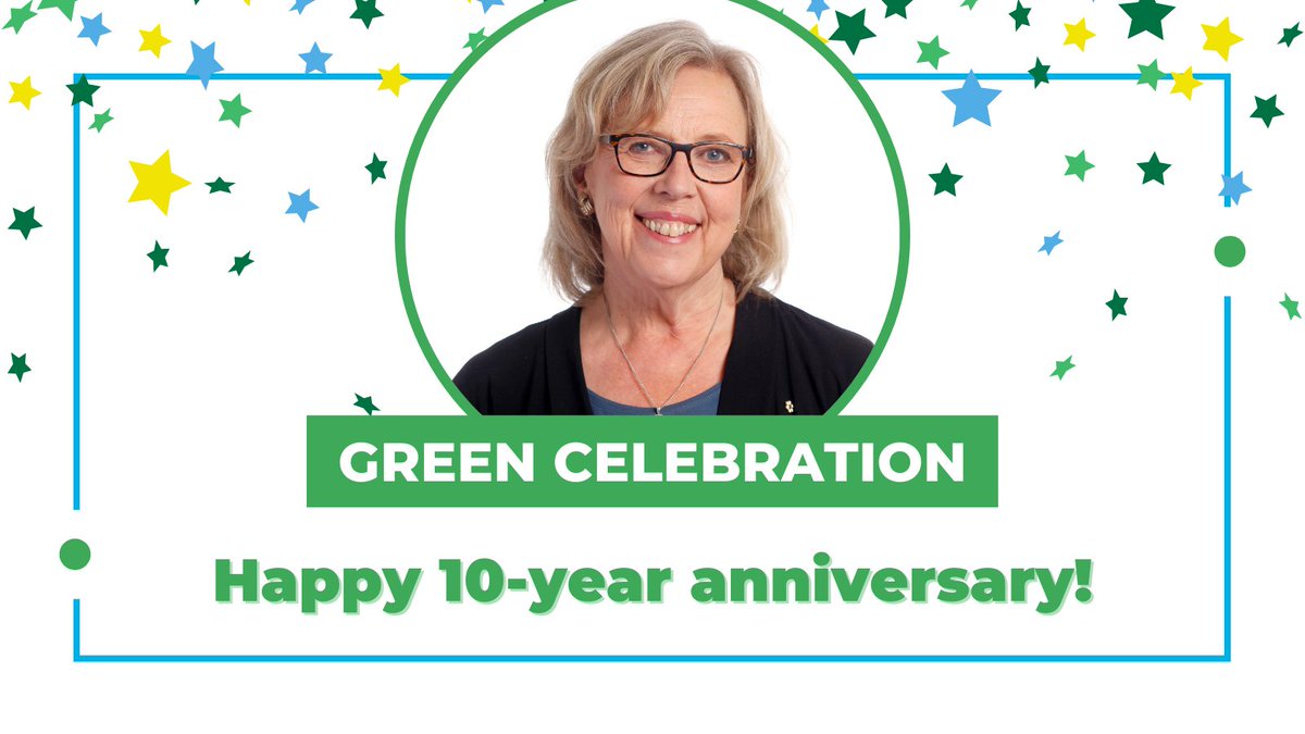 In 2011, <a href="/ElizabethMay/">Elizabeth May</a> became Canada's first elected Green MP.

Over the years, Elizabeth has been a strong advocate for environmental protection and other important issues.

We are so proud of her work in defending and spreading Green values!