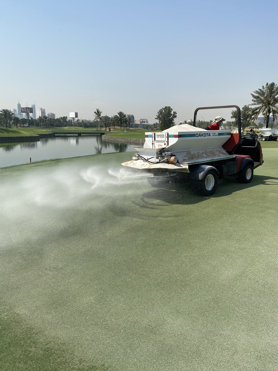 golf_wells's tweet photo. Great effort from the lads today Verti-cutting greens -2mm Freaky cut in two directions followed by a Freaky handcut. 0-0-50 and Gypsum applied before a dusting of silica sand and a two minute shot of water. All work completed within the Reduced Ramadan working hours. Great work. https://t.co/MubC563r7r