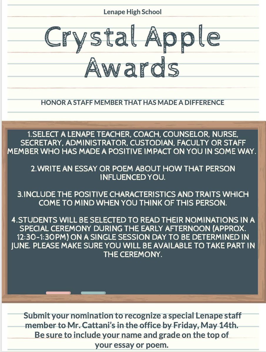 LenapeHighSchoolPTO tweet media