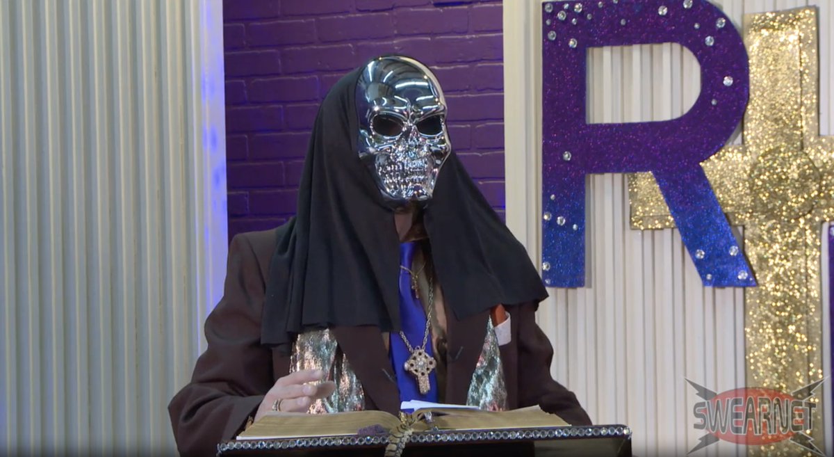 RevRickyBrown's tweet photo. Tha Lord is too busy to join Ricky Brown's Upliftment Hour today, so He's sent along the muthafucking DEVIL! 

Will Ricky drown in the ocean of sin, or be saved by the Helicopters of Heaven? https://t.co/SSMut4fz1k https://t.co/PQdIgwEgLI