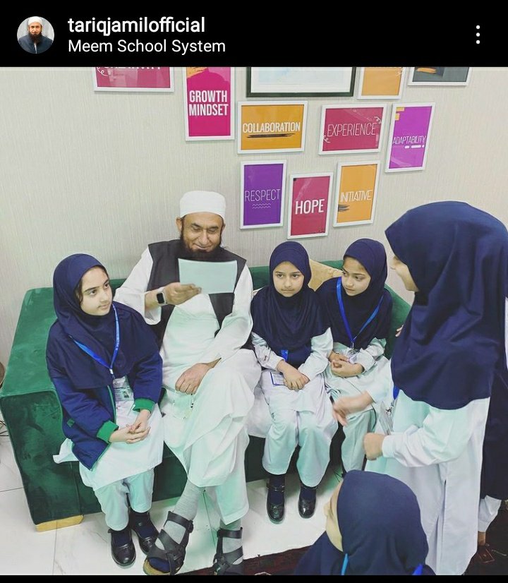 Financial guarantee to live in better conditions, are against this. Maulana Tariq Jameel is also running a non-profit school system called Meem Academy, which according to him has the aim of spreading love and tolerance in these dark times.