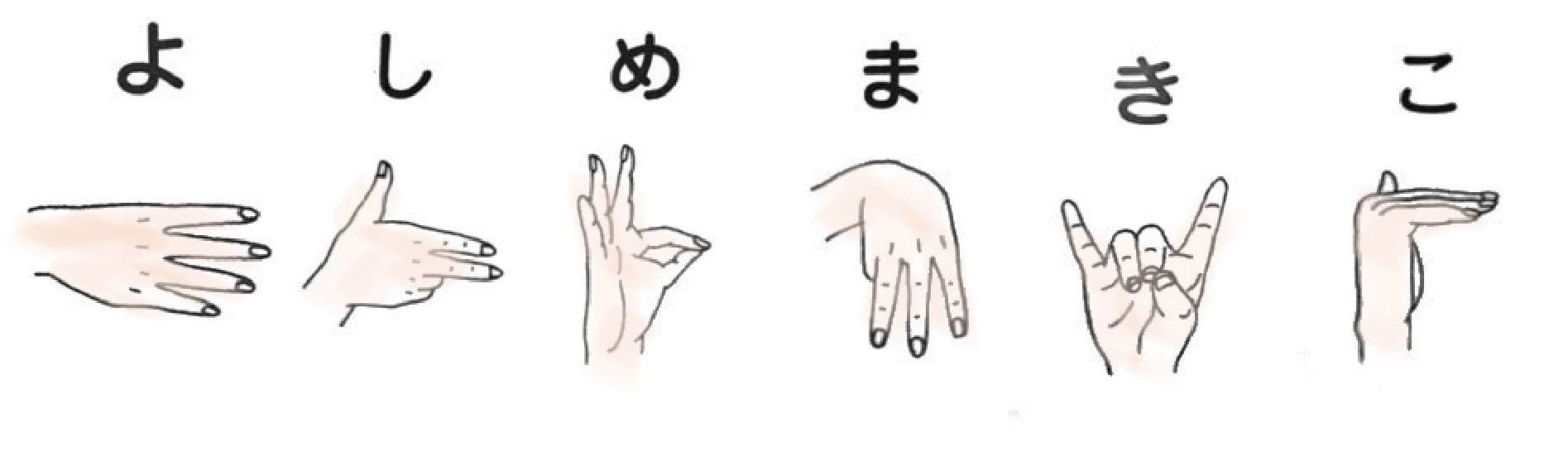 嘉目真木子 よしめまきこ 自分の名前を手話で表すとこんな感じ 今月末 大分で上演予定のオペラ内で少しだけ手話も披露します T Co Et7ejyhc9d Twitter