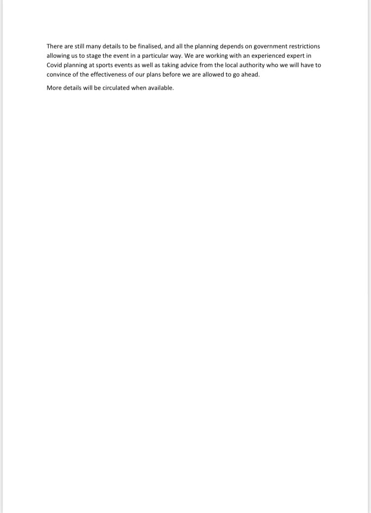 More information regarding English Schools Track &amp; Field Championships 2021